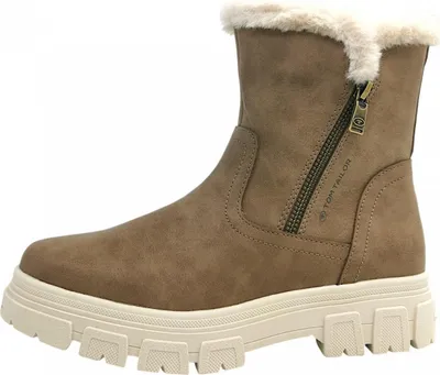 Produktbild von Tom Tailor  Damenschuhe Stiefel Reißverschluss Braun Freizeit, Schuhgröße:39 EU