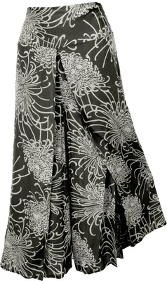 Produktbild von Palazzohose, Offene Boho Sommerhose, Hosenrock - Schwarz, Damen, Viskose, Hosen