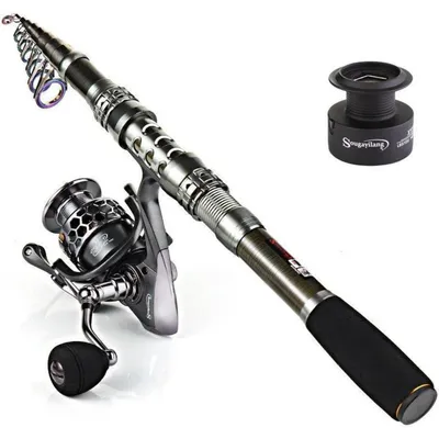 Immagine prodotto di Set completo da pesca telescopico: canna da 2,7 metri + mulinello XY 3000, adatto sia per acqua dolce che salata