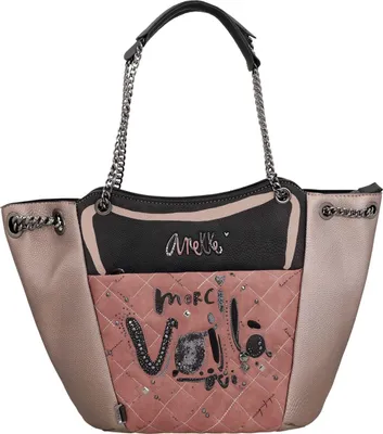 Produktbild von Anekke Shopper Schultertasche Parisian Tote Bag Multicolor mehrfarbig