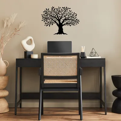 Produktbild von Wallity, Monumental- SKL2447, Schwarz, Sonstige Wohndekorationen, 50 x 36 cm, 100% Metall (Dicke: 1