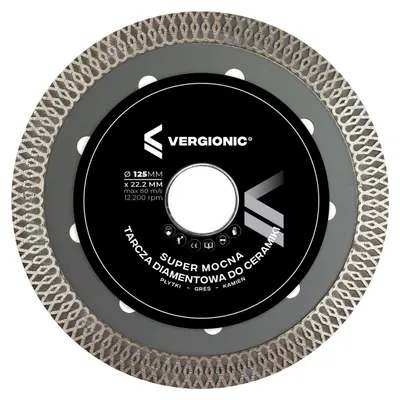 Produktbild von Vergionic Diamantscheibe für Fliesen Beton Keramik 125mm