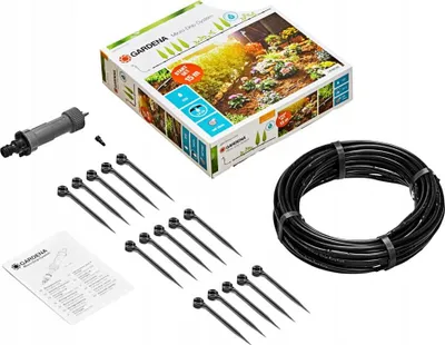 Image de Kit d'arrosage goutte-à-goutte pour rangée de plantes GARDENA 13010-20 - 15m - S