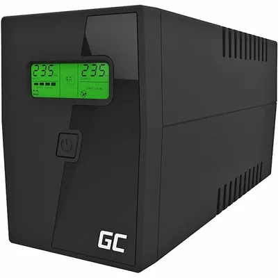 Immagine prodotto di Green Cell UPS01LCD uninterruptible power supply (UPS) Line-Interactive 0.6 kVA 360 W 2 AC outlet(s)