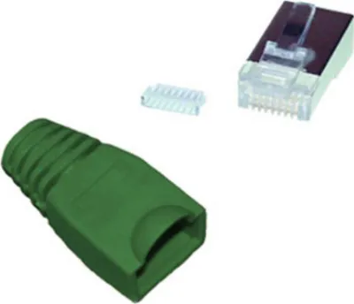 Obrázok produktu pre shiverpeaks BS72057-Y-10, RJ-45, Žltá, Cat5e/6, Zlato, 10 kusov