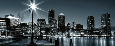 Produktbild von Fototapete - Boston 375x150cm - Vliestapete