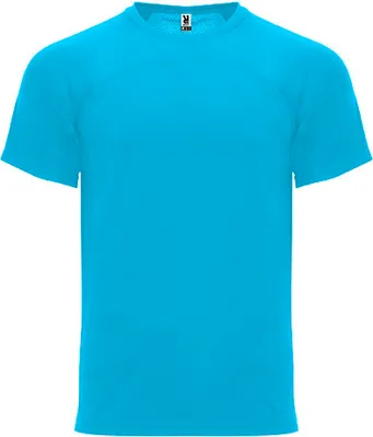 Immagine prodotto di Roly CA6401 | T-shirt Monaco da uomo, ad asciugatura rapida, traspirante - Colore: Turchese 12 - Taglia: S