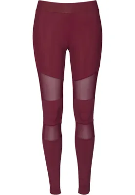 Immagine prodotto di Urban Classics Donna - Leggings TECH MESH port weinrot - S