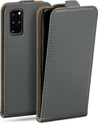 Produktbild von moex® Flip Case kompatibel mit Samsung Galaxy S20 Plus / 5G - Hülle mit 360 Grad Schutz, Dunkelgrau
