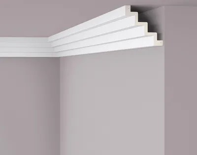 Immagine prodotto di Modanatura del soffitto NMC Z51 ARSTYL Noel Marquet Battiscopa decorativo Battiscopa decorativo moderno bianco 2 m