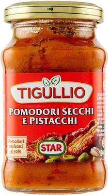 Produktbild von 12x Star Tigullio GranPesto Pomodori Secchi e Pistacchi Pesto getrocknete Tomaten und Pistazien 190g Soße Sauce