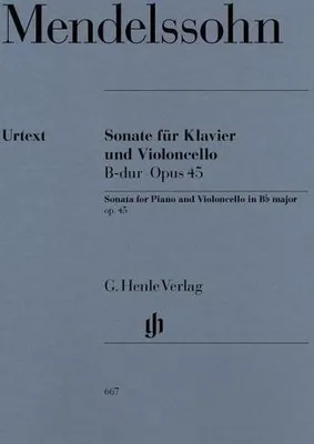 Produktbild von Sonate für Klavier und Violoncello B-dur op. 45