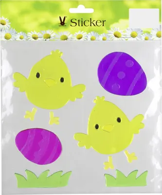 Produktbild von Oster-Gelsticker Küken und Eier bunt