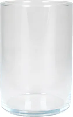 Produktbild von INNA-Glas Glas Vase Zylinder Sanya Ocean, klar, 15 cm, Ø 10,1 cm - Blumenvase