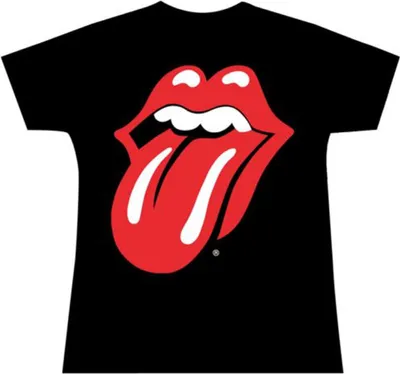 Produktbild von The Rolling Stones Classic Tongue Black XL Damen T-Shirt