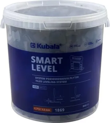 Obrázek produktu pro Levior SMART LEVEL spony 1.5mm 800ks + vědro 20l 1869
