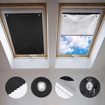 Obrázok produktu pre Tepelná zatemňovacia roleta so striebornou vrstvou, 60 x 73 cm