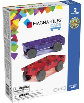 Produktbild von MAGNA-TILES Magnetische Bausteine Cars, Lila und Rot, 2 Stück