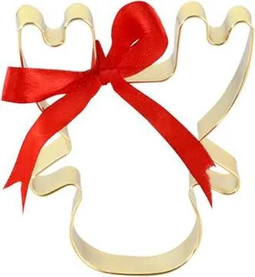 Zdjęcie produktu dla Foremki Do Ciastek - Renifer, 7 Cm, Złote