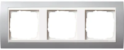 Immagine prodotto di GIRA 0213326 Wandplatte/Schalterabdeckung Aluminium - Weiß (0213326)