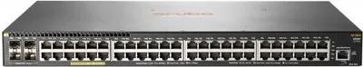 Produktbild von HPE Aruba 2930F 48G PoE+ 4SFP+ TAA - Switch - L3 - managed - 48 x 10/100/1000 (PoE+) + 4 x 1 Gigabit/10 Gigabit SFP+ (Uplink) - an Rack montierbar - PoE+ (370 W) - TAA-konform