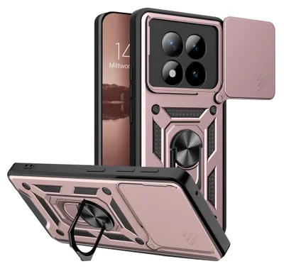 Produktbild von Armor Handyhülle für Xiaomi Redmi Note 15 Pro+ 5G Kameraschutz Handy Panzer Case Cover Schutzhülle Outdoor Farbe: Rosegold