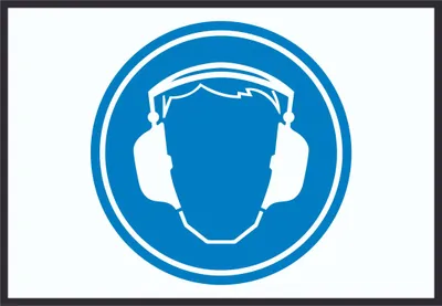 Produktbild von Gehörschutz tragen Symbol Schild A1 (594x841mm)