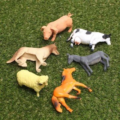 Produktbild von FUNTOK Tiermodelle Spielzeugfiguren – Realistische Tierfiguren aus Kunststoff, Lern- & Spielset für Kinder mit detailgetreuen Tieren