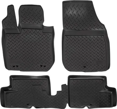Image de Tapis De Sol En Caoutchouc TPE Pour Nissan Duster 2WD 2010-2017 4pcs, Système de Fixation Bord Haut Noir Antidérapant Toutes Saisons