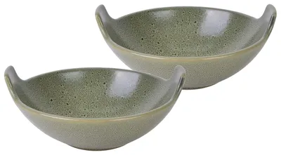 Serviesset Streat Balti Dish 2-tlg., Steinzeug, grün, spülmaschinenfest