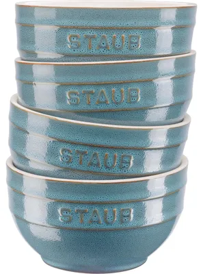 Produktbild von Staub Ceramique 40508-147-0 Schüsselset, 4-Tlg  Antik-Türkis  Keramik Antik-Türkis