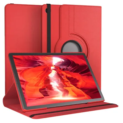 Produktbild von EAZY CASE - Tablet Hülle für Samsung Galaxy Tab A11 Plus Schutzhülle, Tablet Case 360° drehbar in Rot