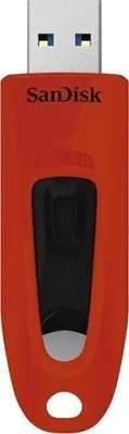 Obrázok produktu pre SanDisk Ultra, 32 GB, USB Typ-A, 3.2 Gen 1 (3.1 Gen 1), 100 MB/s, Bez krytu konektora, Červená