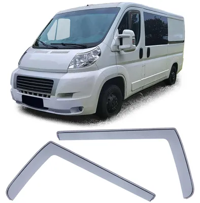 Produktbild von Windabweiser Regenabweiser Windschutz schwarz Smoke für Fiat Ducato III ab 2006