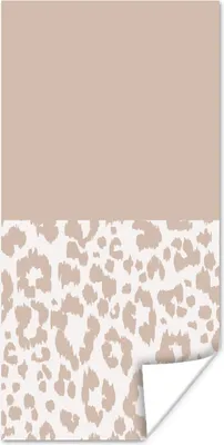 Produktbild von MuchoWow® Poster Panther Druck - Rosa - Tiere 80x160 cm - Kinderzimmer