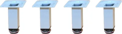 Produktbild von HOOZ 4er Set Möbelfuß weiß 8cm - höhenverstellbar