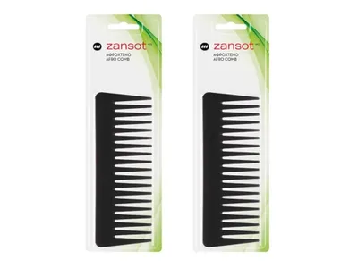 Image de Zansot, peigne afro large, 16 cm, noir