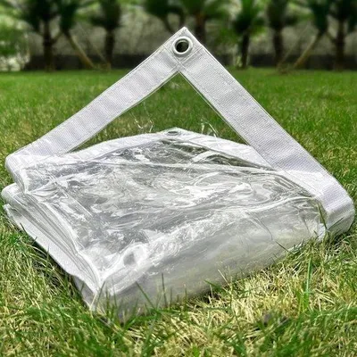 Productafbeelding van Famanu Transparante PVC-tent, 0,92 x 0,92 m - Waterdicht, UV-bestendig