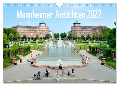 Immagine prodotto di Vedute di Mannheim 2027 (calendario da parete 2027, formato DIN A4 orizzontale), calendario mensile CALVENDO