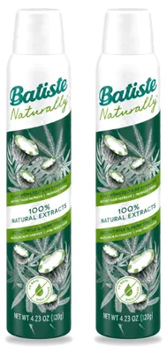 Obrázek produktu pro 2 x Suchý šampon Batiste Naturally s kokosovým mlékem a konopným olejem, 200 ml - výhodná balení - 2 kusy