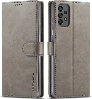 Produktbild von Samsung Galaxy A53 5G Hülle, Klapphüllen Brieftasche Leder Magnetverschluss Ständer Schutzhülle für Galaxy A53 5G Grau