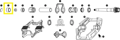 Zdjęcie produktu dla Crankbrothers Pedal End Cap Endkappe, Double Shot