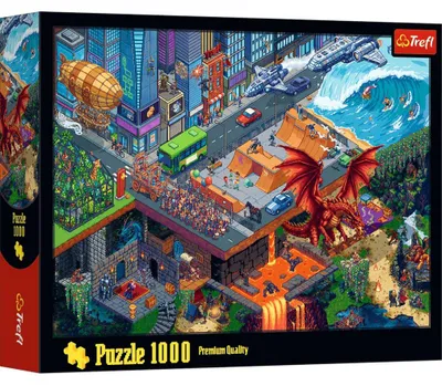 Zdjęcie produktu dla Puzzle 1000 Miasto Pixel TREFL
