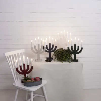 Produktbild von Star Trading 219-62, Leichte Dekorationsfigur, Beige, IP20, Weiß, 5 Glühbirne(n), E10