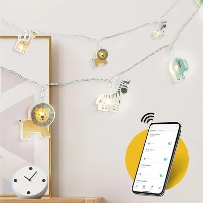 Produktbild von LED Kinderkamerlichtslinger - Sfeerverlichting für Schlafzimmer - LED Licht - Nachtlampje - Kinderzimmerlampe - Schlafzimmerlicht - LED Lichtslinge - Kinderzimmerbeleuchtung - Nachtlicht