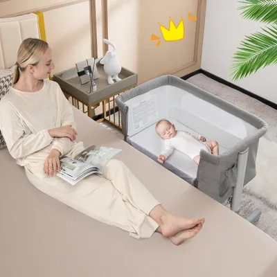 Immagine prodotto di Culla portatile 3 in 1 con altezza regolabile e rete
