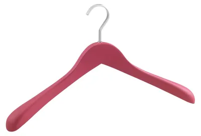 Image de WENKO 14263100 Cintre New York Rose - Cintre, bois, 44,5 x 25 x 4,6 cm, rose