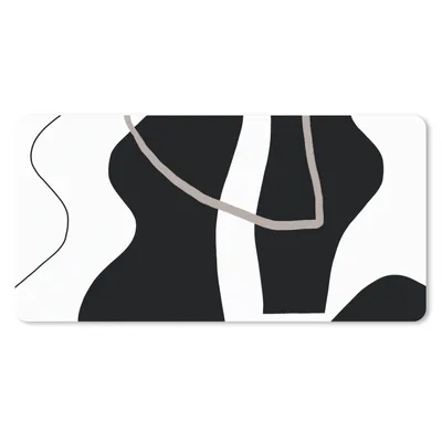 Produktbild von MuchoWow® Schreibtischunterlage Abstrakt - Minimalismus - Design 80x40 cm - XXL Mauspad - Gaming Mauspad