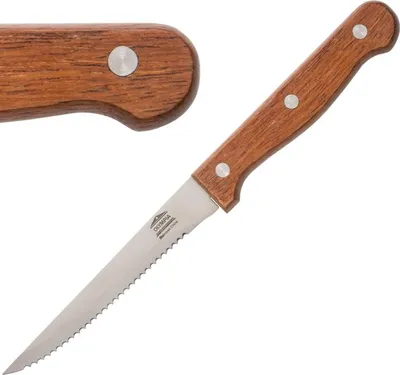 Zdjęcie produktu dla Noże do steków Olympia z drewnianą rękojeścią 11,5 cm (12 sztuk)