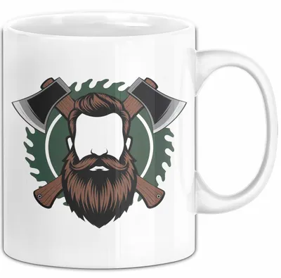 Produktbild von Holzfäller Tasse Geschenkidee Waldarbeiter Lustiger Spruch Geschenkidee Lustig (Weiß)